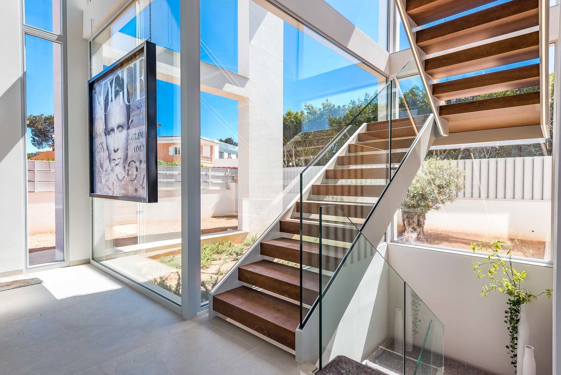 Freischwingende Treppe