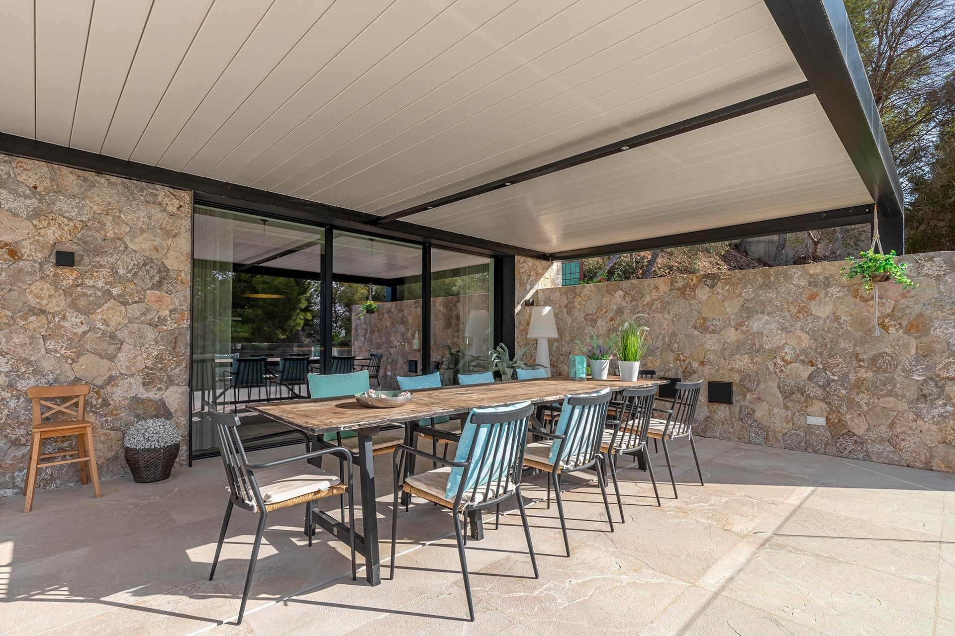 Überdachter Terrassenbereich