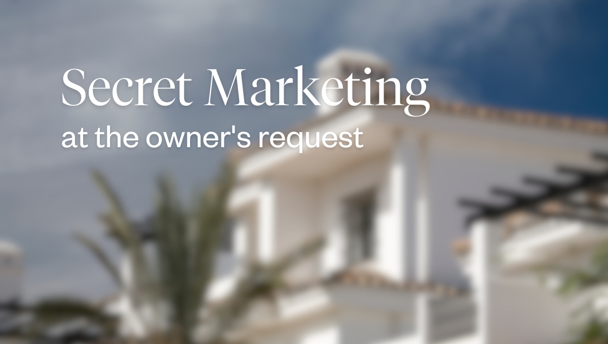 SECRET MARKETING: New build villa in front line with sea access