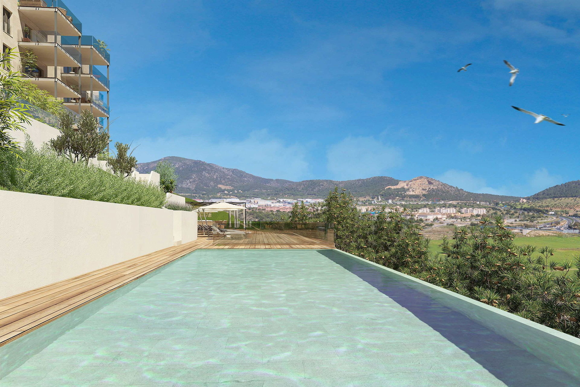 Fantastic new build penthouses with sea views in Santa Ponsa