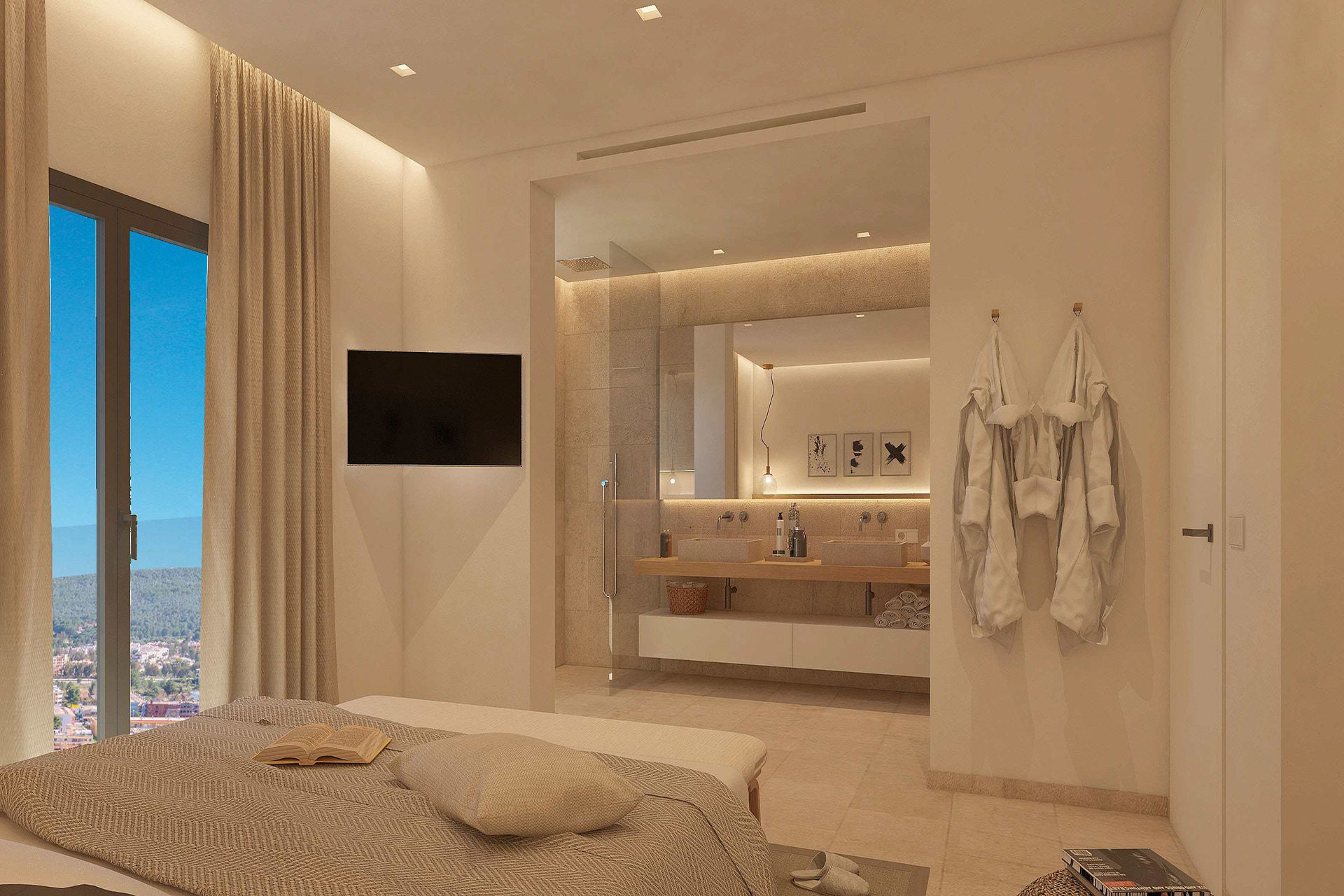 Schlafzimmer mit Bad en Suite