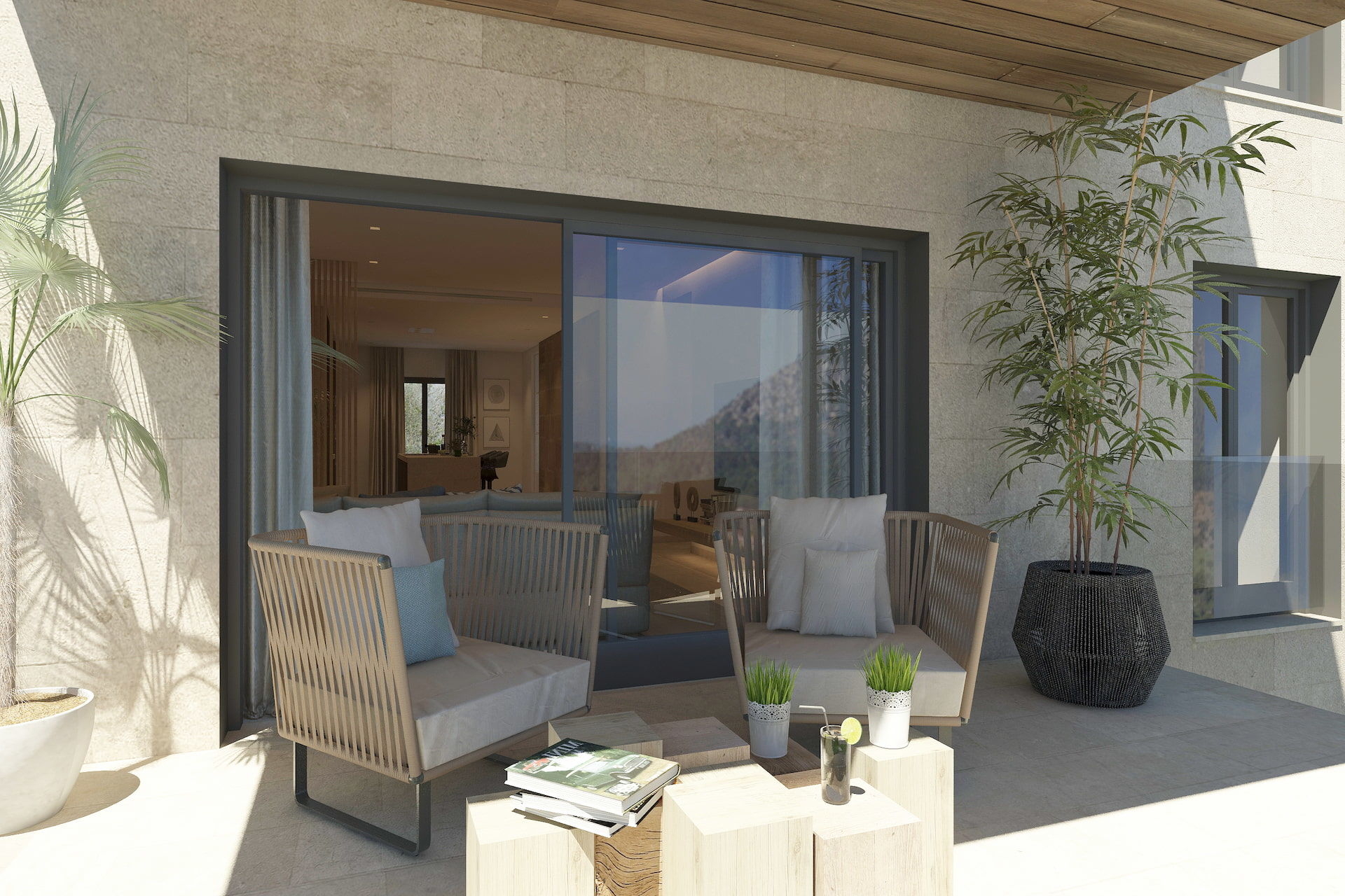 Überdachte Terrasse