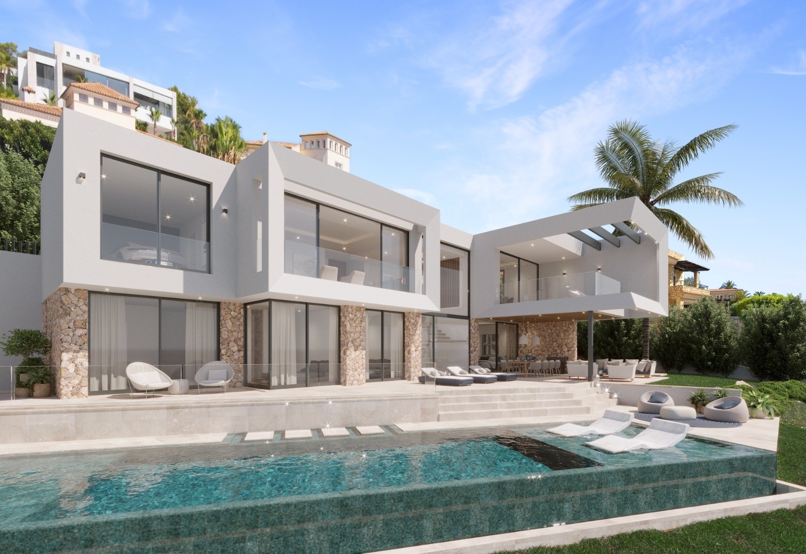 New-built villa with spectacular views in Nova Santa Ponsa