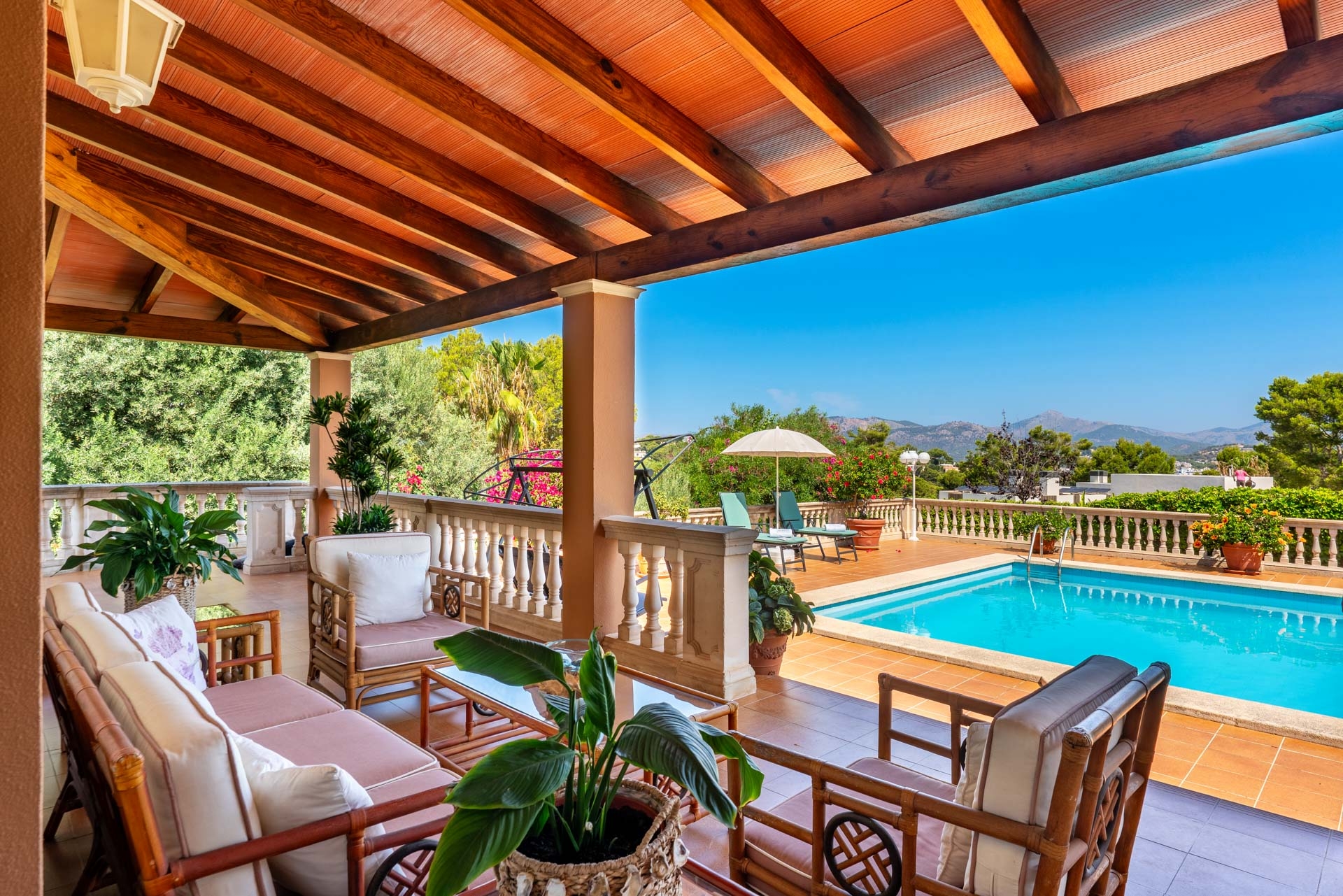Terrasse mit Lounge