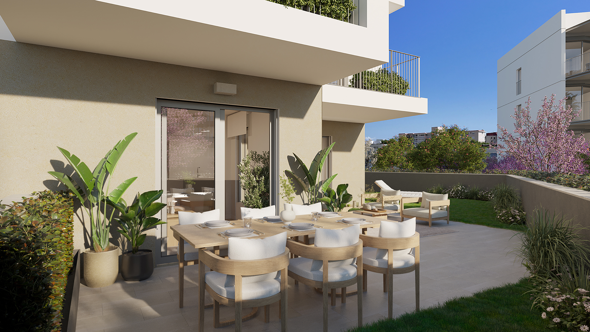 Erdgeschoss-Appartement mit Garten