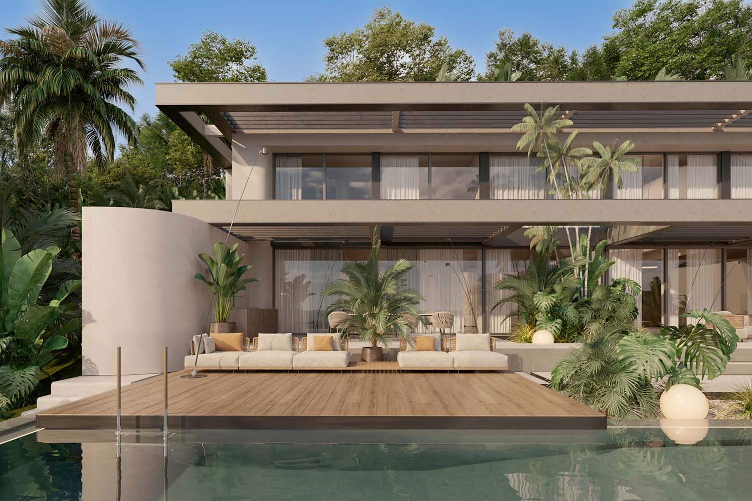 Terrasse und Pool