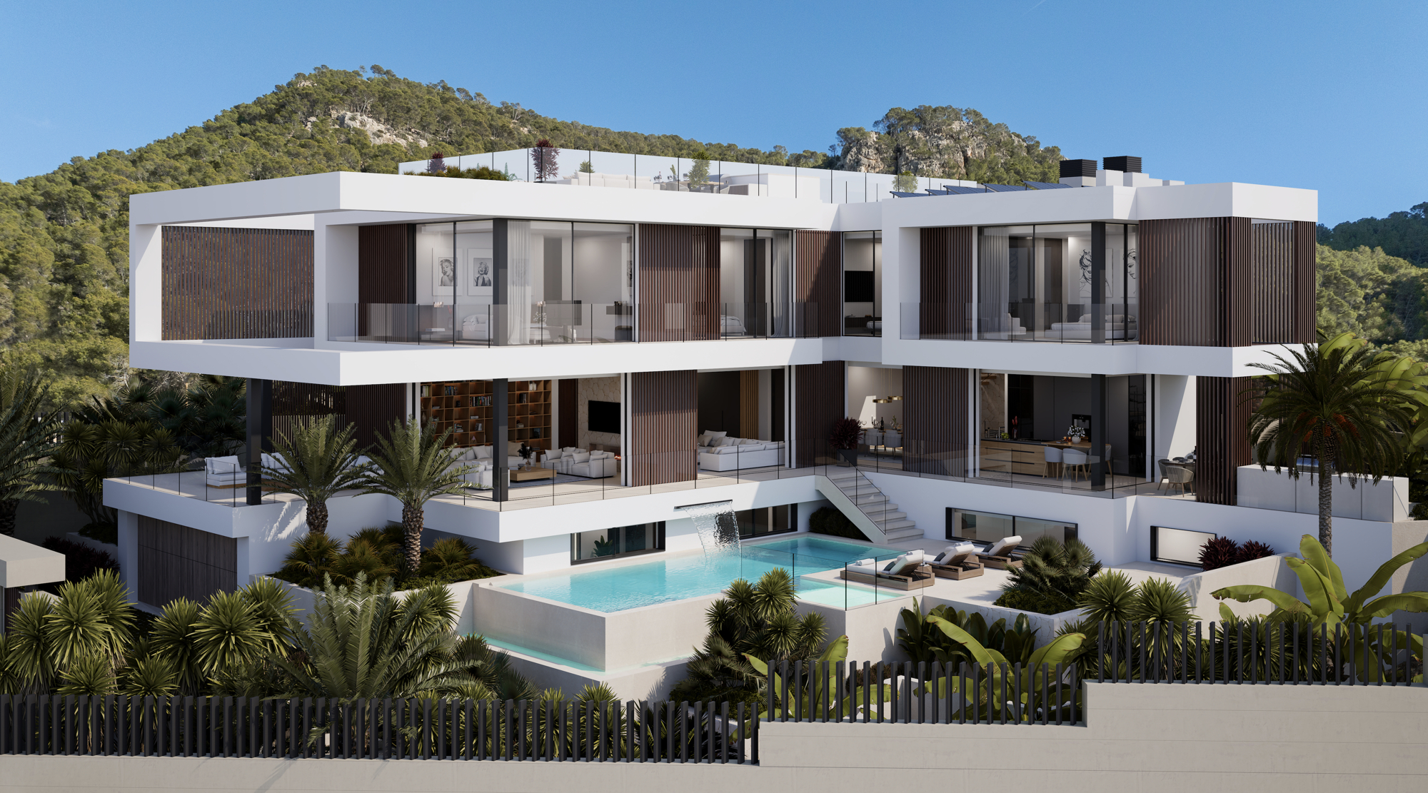 Terreno con licencia de obra y vistas parciales al mar en la Cala Llamp
