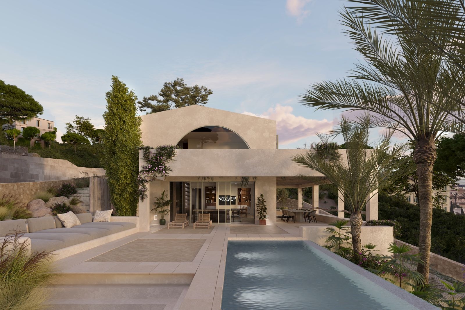 Terrasse und Pool