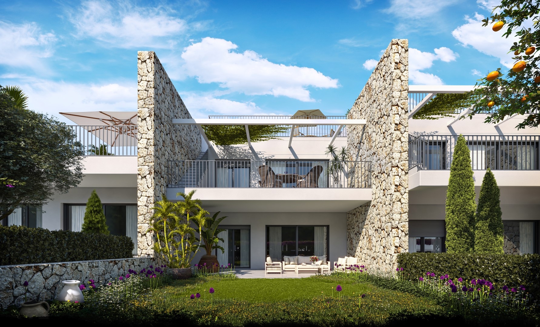 Planta baja con jardín privado muy cerca del mar