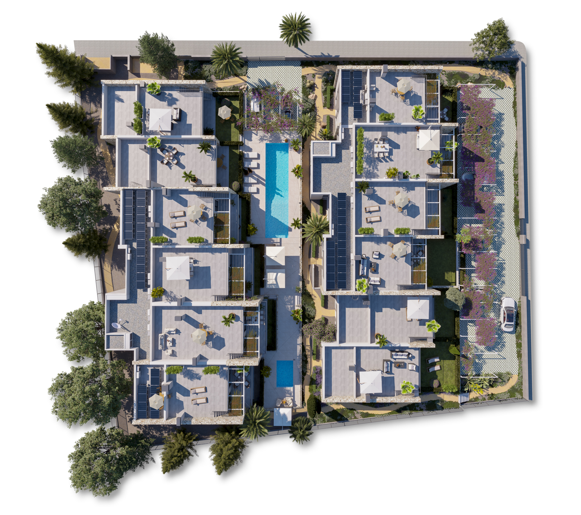 Gesamtansicht der Anlage