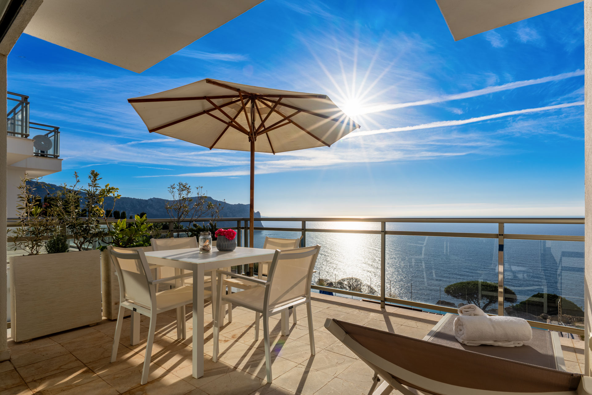 Terrasse mit Meerblick