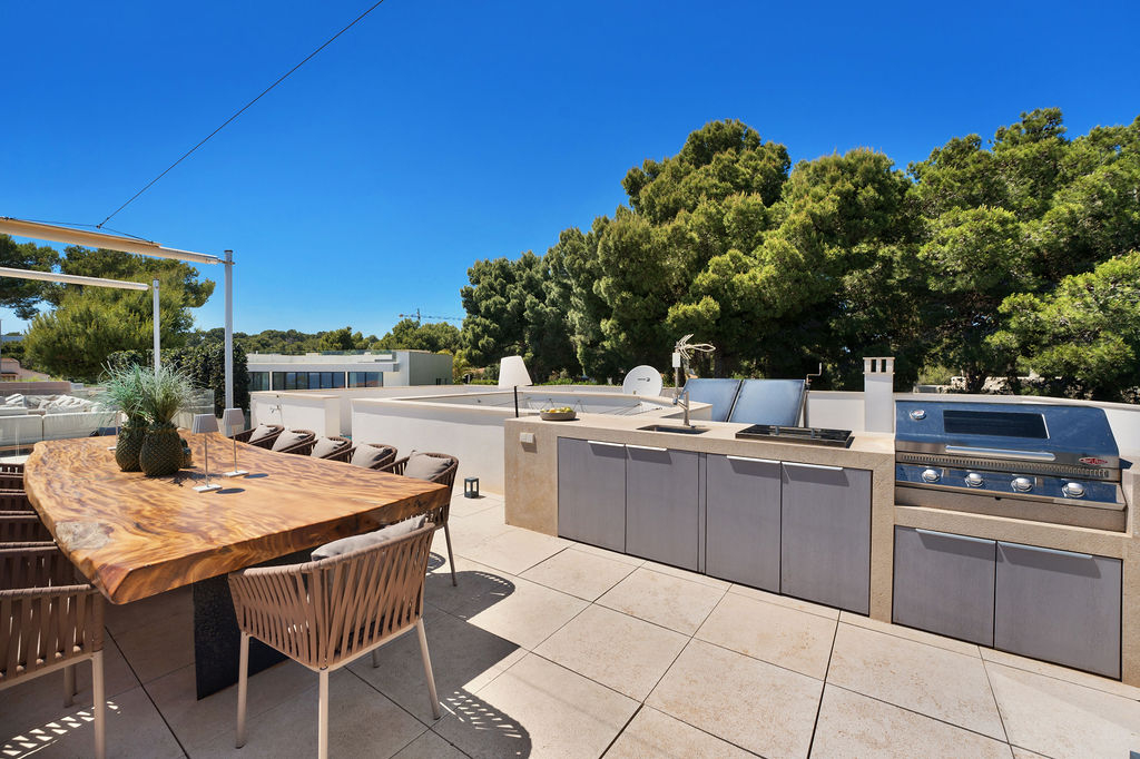 Dachterrasse mit Aussenküche