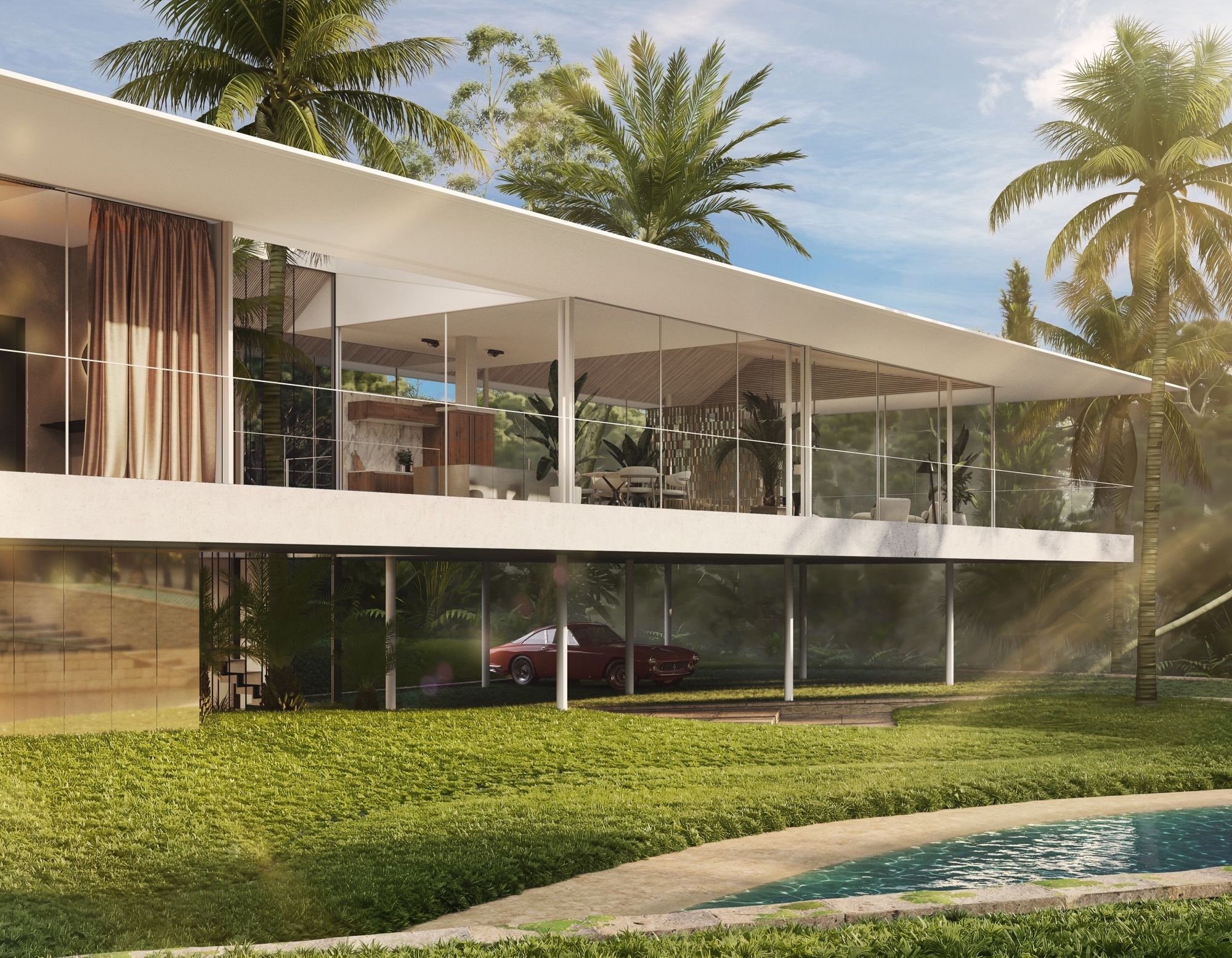 Large plot with approved building project in Son Vida