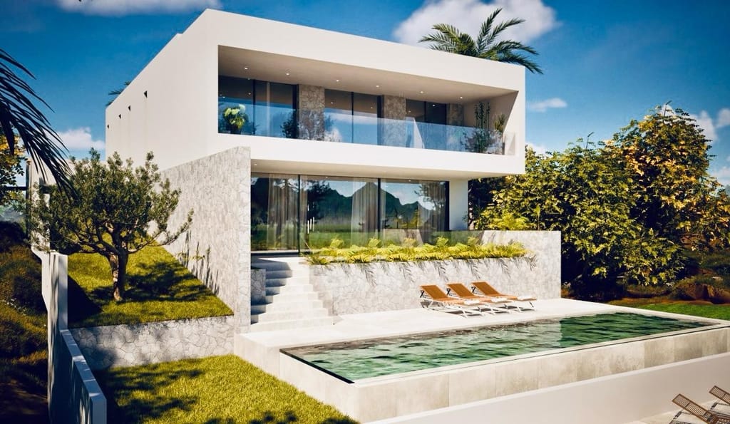 Projekt einer exklusiven Villa in Portals Nous in Hafen- und Strandnähe