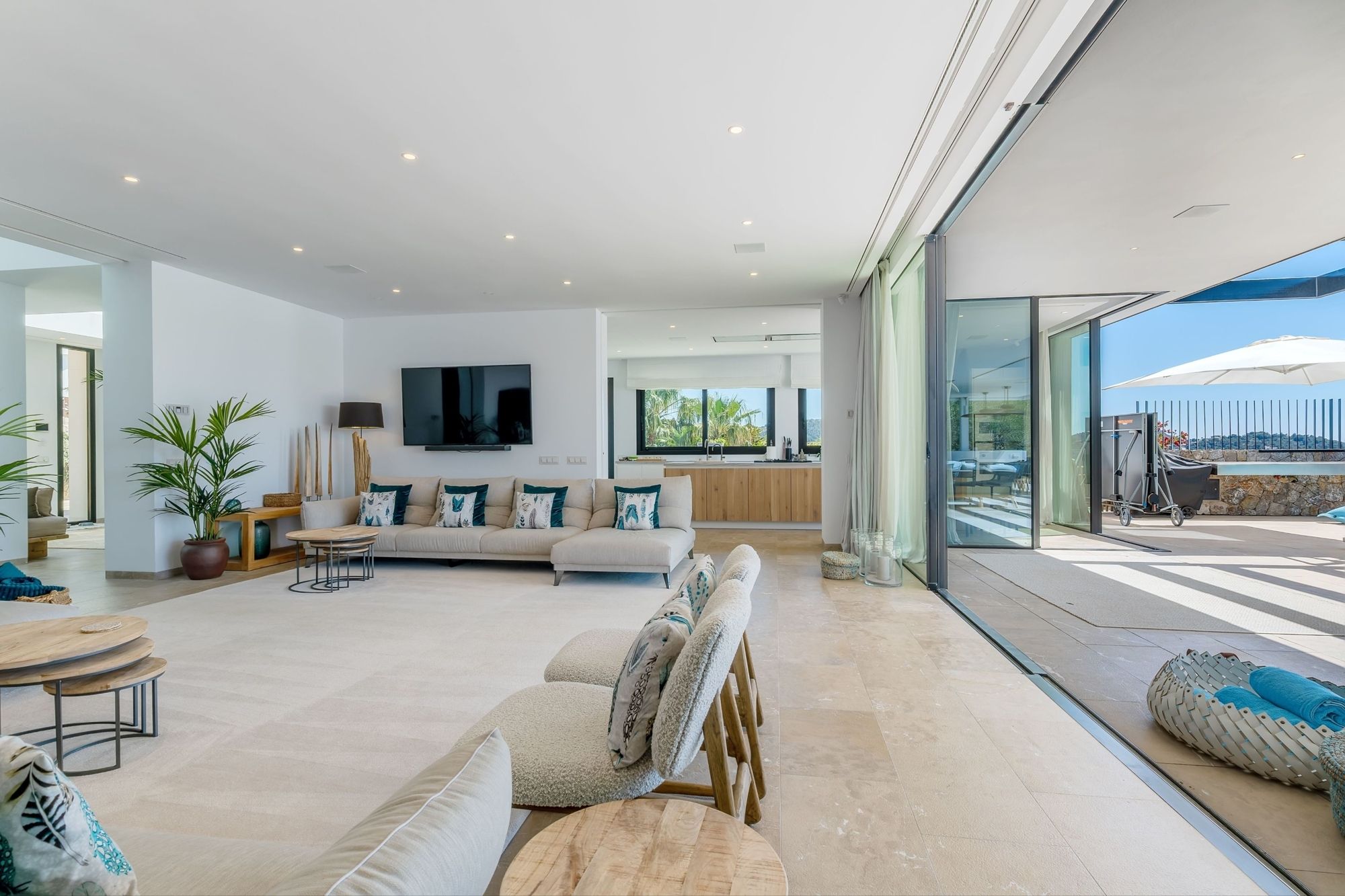 Salón con acceso al exterior