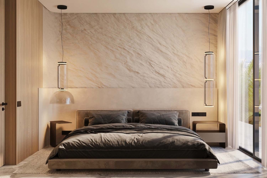 Exklusives Baugrundstück mit Projekt für eine Luxusvilla - Schlafzimmer 1 (5270)