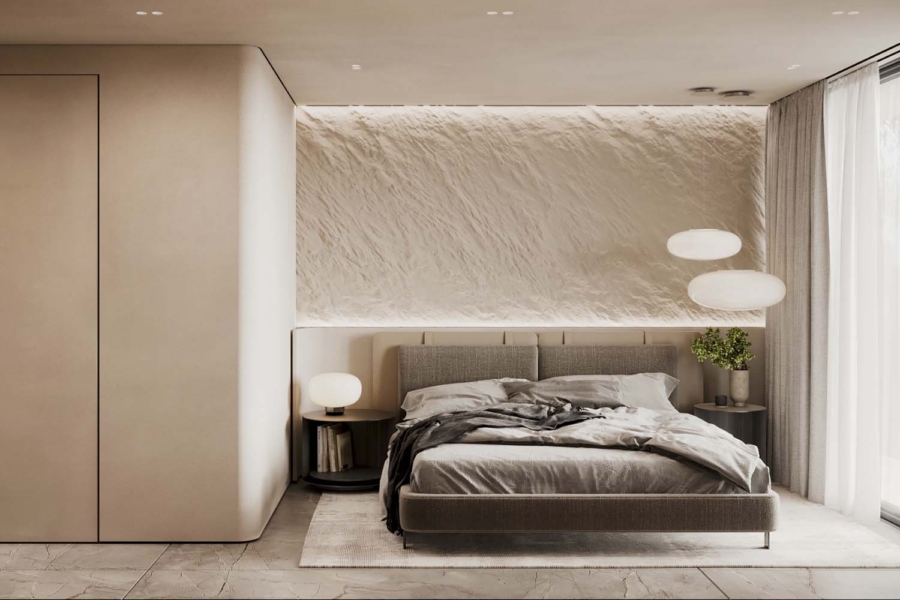 Exklusives Baugrundstück mit Projekt für eine Luxusvilla - Schlafzimmer 2 (5273)
