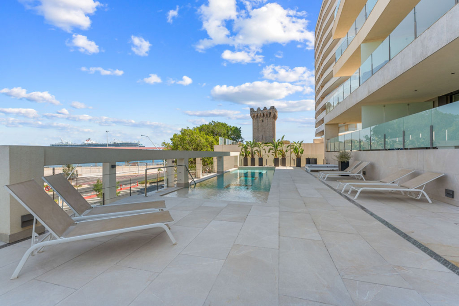 Spektakuläres Duplex-Penthouse mit Panoramablick über Palmas Hafen, Kathedrale, Meer und Berge - Gemeinschaftspool (15498)