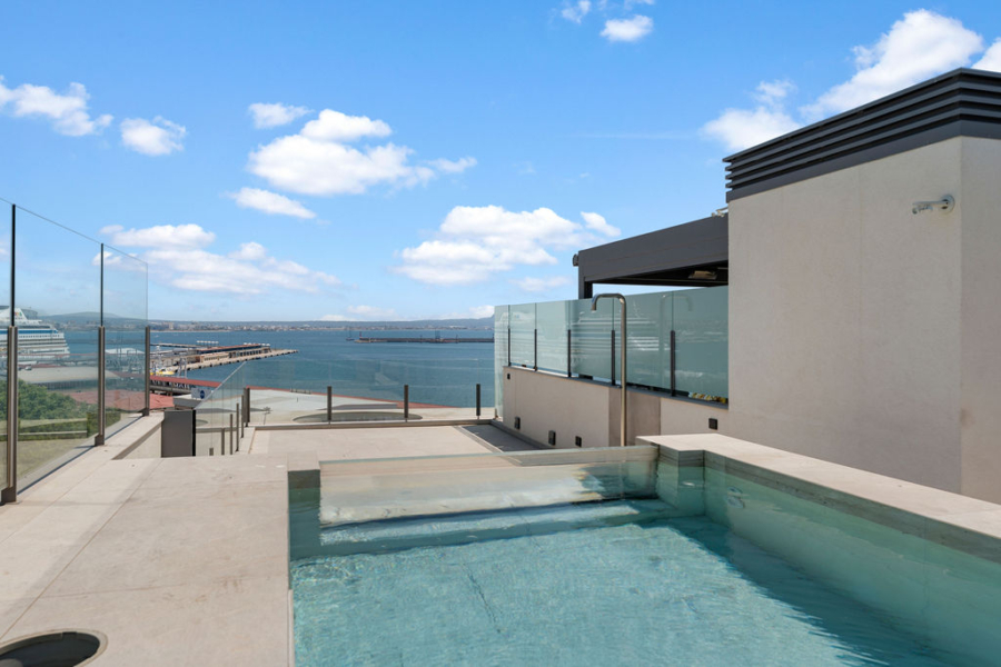 Spektakuläres Duplex-Penthouse mit Panoramablick über Palmas Hafen, Kathedrale, Meer und Berge - Dachterrasse mit Pool (15497)