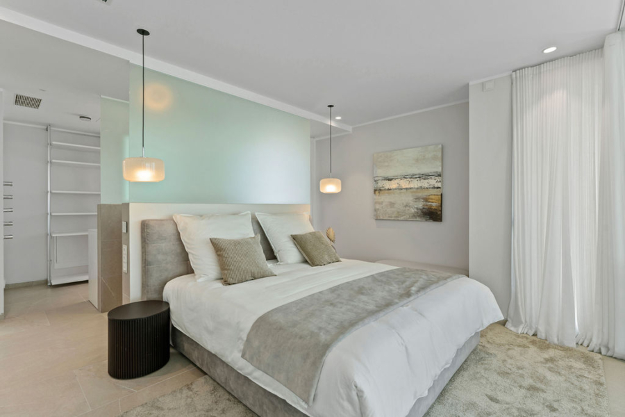 Spektakuläres Duplex-Penthouse mit Panoramablick über Palmas Hafen, Kathedrale, Meer und Berge - Schlafzimmer 1 (15486)
