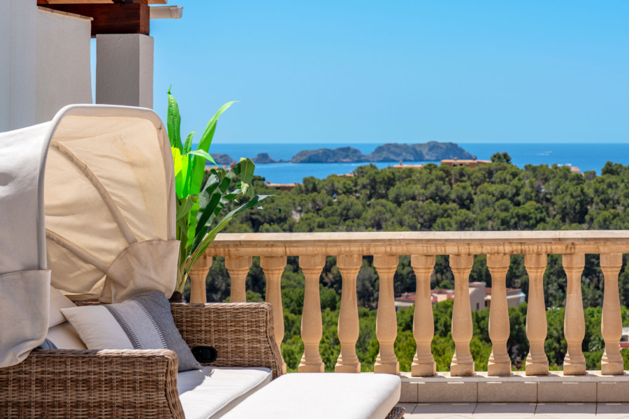 Duplex-Penthouse in mediterraner Anlage mit atemberaubendem Meerblick - Traumhafter Meerblick (15642)