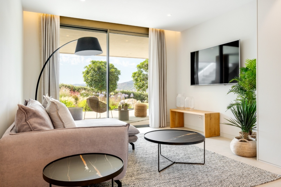 Neubauvilla mit Top-Meerblick in Santa Ponsa - Lounge (13834)