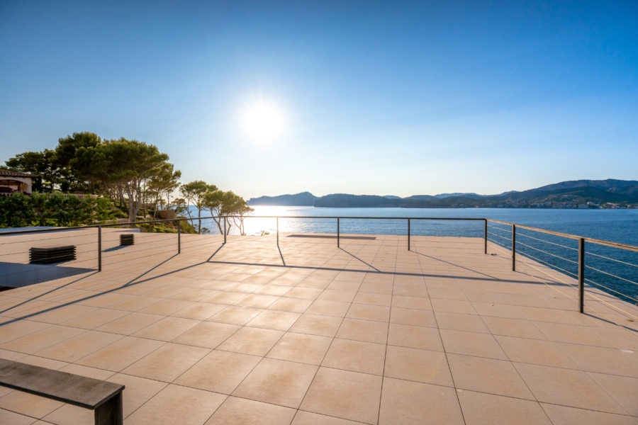Neubauvilla mit Top-Meerblick in Santa Ponsa - Dachterrasse (13846)