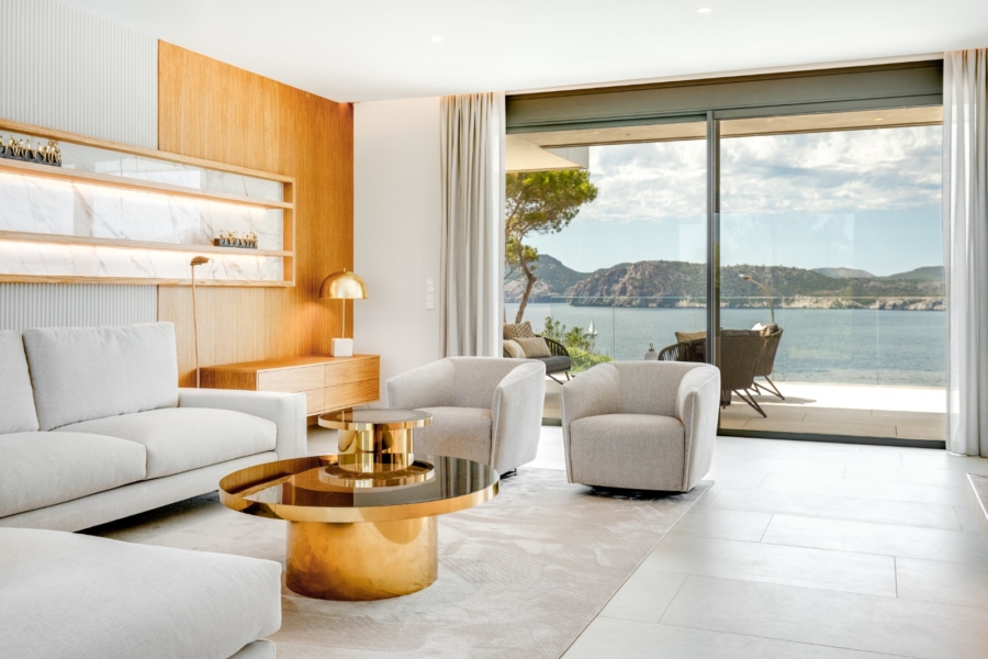 Neubauvilla mit Top-Meerblick in Santa Ponsa - Wohnbereich (13831)