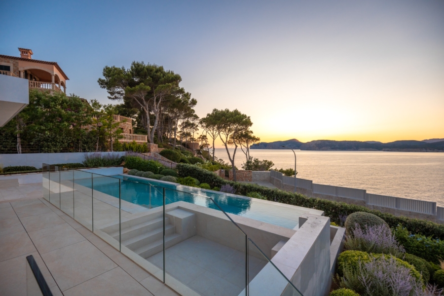 Neubauvilla mit Top-Meerblick in Santa Ponsa - Sonnenuntergang (13822)