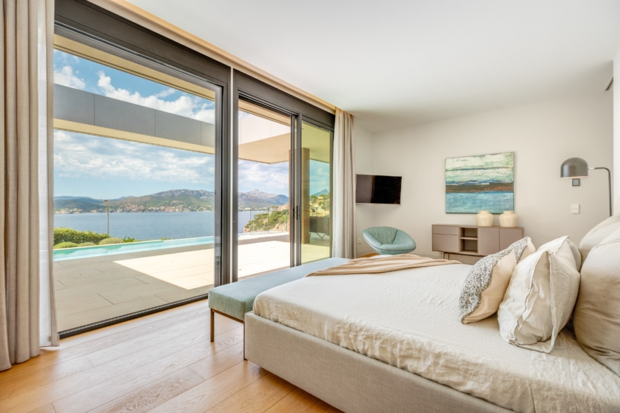 Neubauvilla mit Top-Meerblick in Santa Ponsa - Schlafzimmer 2 (13839)