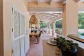 Überdachter Terrassenbereich