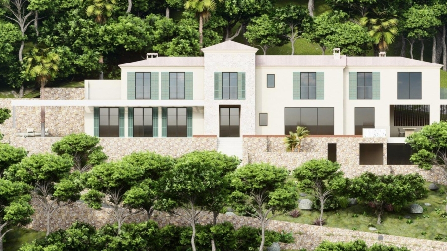 Mediterrane Villa in ruhiger Lage mit Meer- und Panoramablick - Projekt zur Neugestaltung (5782)