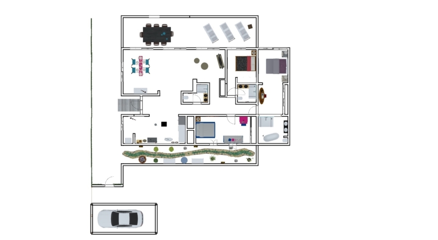 Großzügiges Garten-Appartement mit Meerblick in Cas Catalá - Grundriss (4720)