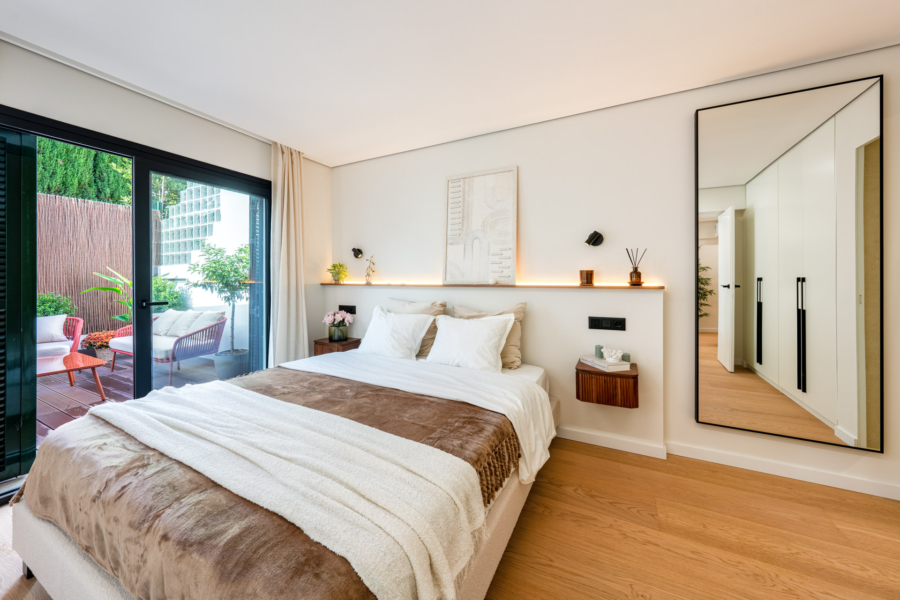 Hochwertig kernsaniertes Appartement in Santa Ponsa – fußläufig zum Strand - Schlafzimmer 1 (6611)
