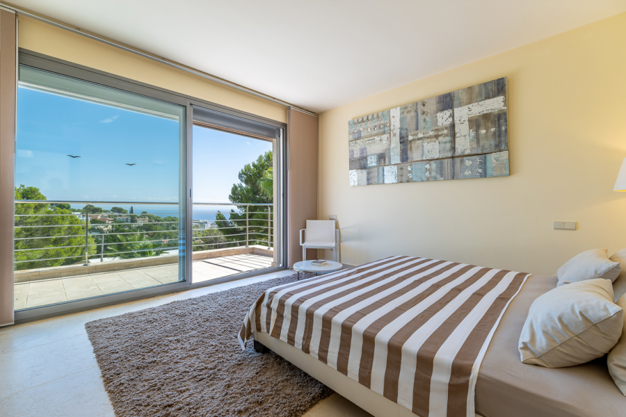 Südwest ausgerichtete Meerblickvilla in Costa d‘ en Blanes - Schlafzimmer 2 (4804)