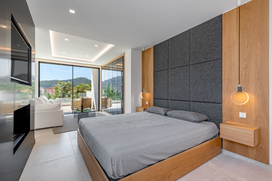 Exklusive Neubauvilla im Herzen von Andratx - Schlafzimmer 2 (4105)