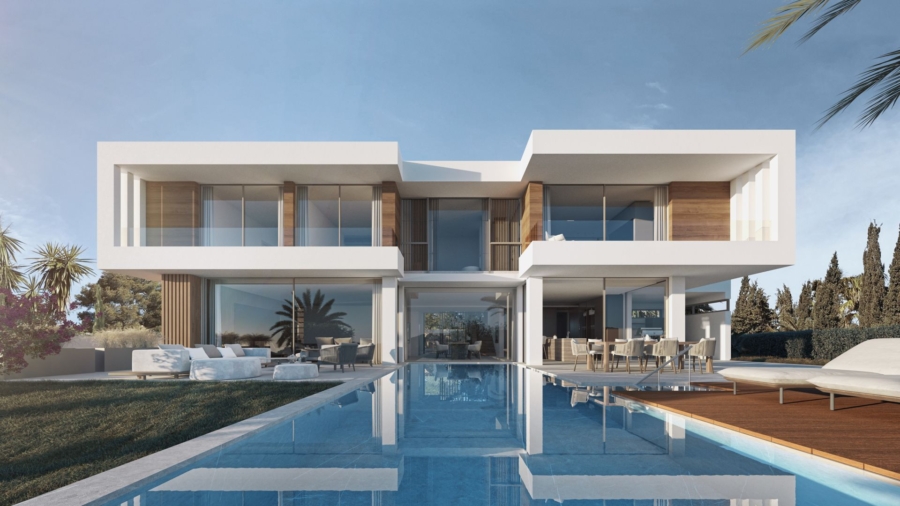 Luxusvilla mit Hafenblick in Port Andratx - Frontfassade (4533)