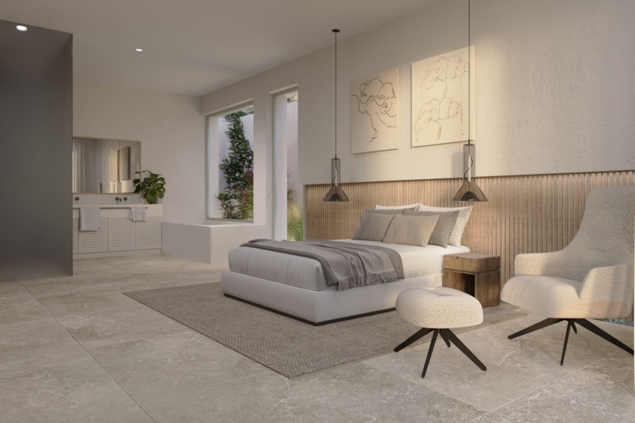 Baugrundstück mit Projekt für eine exklusive Designervilla - Schlafzimmer 1 (5389)