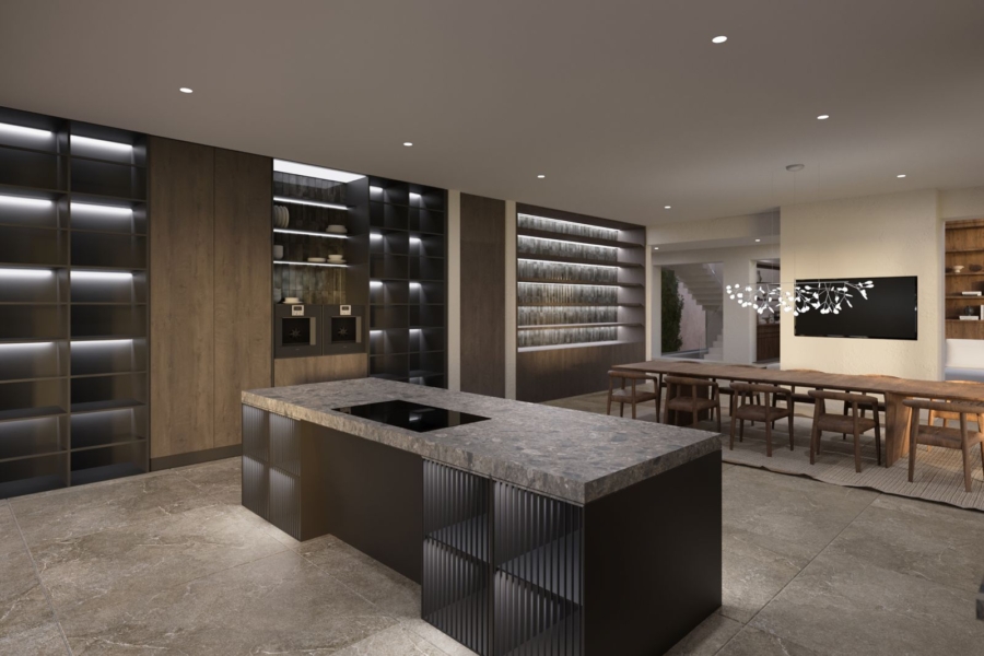 Baugrundstück mit Projekt für eine exklusive Designervilla - Küche (5385)