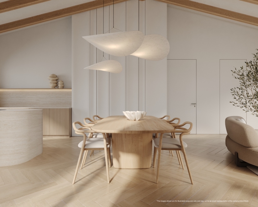Neue Luxusresidenz zwischen Santa Catalina und dem Paseo Marítimo. Preise ab 1.320.000 € - Beispiel Essbereich (15713)