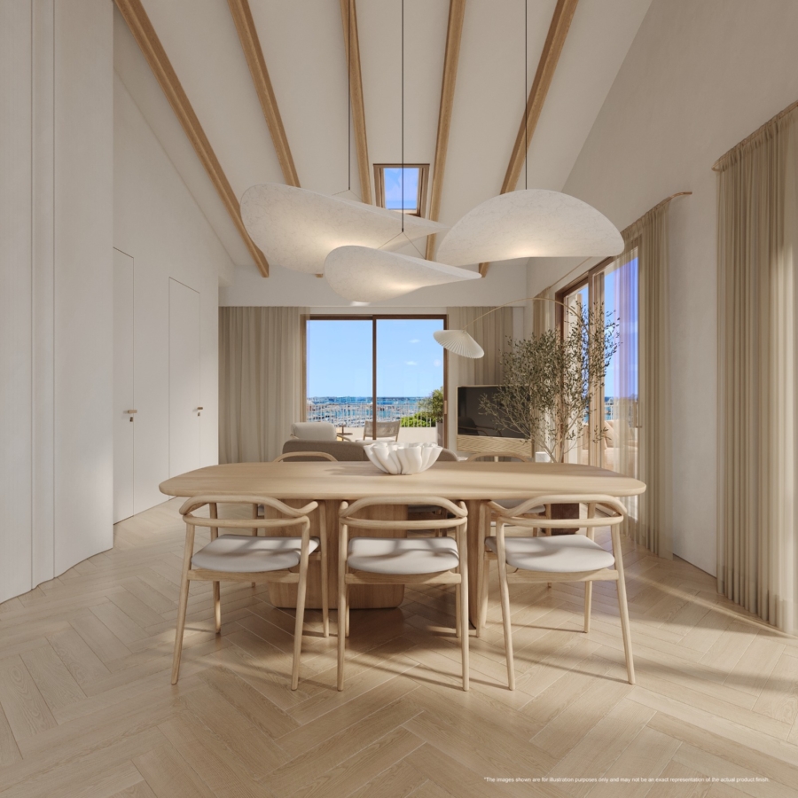 Neue Luxusresidenz zwischen Santa Catalina und dem Paseo Marítimo. Preise ab 1.320.000 € - Beispiel Essbereich (15714)