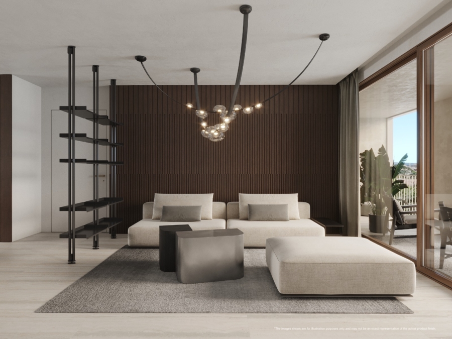 Neue Luxusresidenz zwischen Santa Catalina und dem Paseo Marítimo. Preise ab 1.320.000 € - Beispiel Wohnbereich (15719)