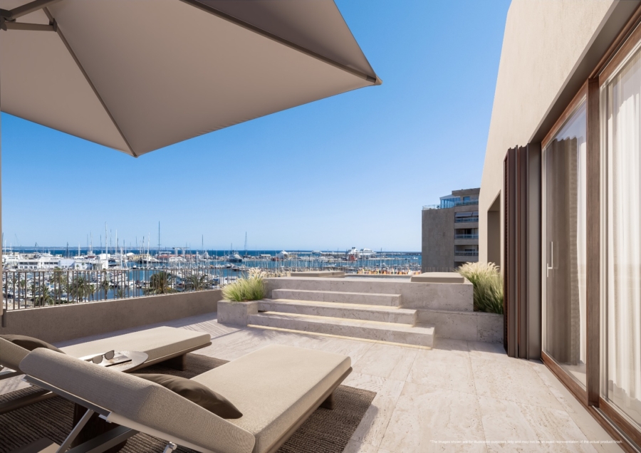 Neue Luxusresidenz zwischen Santa Catalina und dem Paseo Marítimo. Preise ab 1.320.000 € - Terrasse (15711)