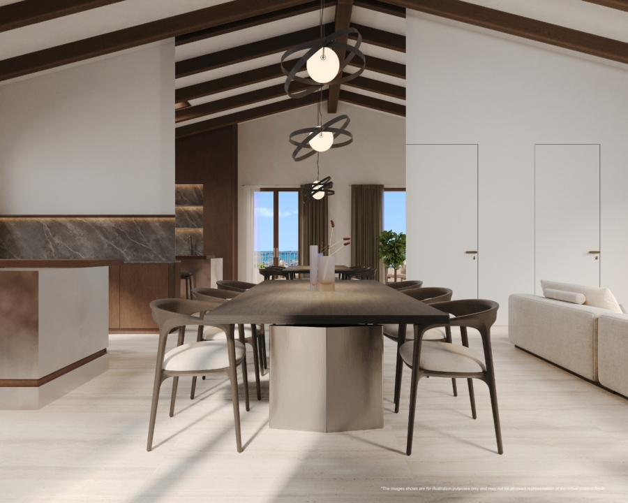 Neue Luxusresidenz zwischen Santa Catalina und dem Paseo Marítimo. Preise ab 1.320.000 € - Beispiel Essbereich (15708)