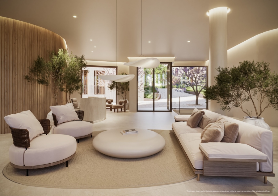 Neue Luxusresidenz zwischen Santa Catalina und dem Paseo Marítimo. Preise ab 1.320.000 € - Empfangsbereich (15703)