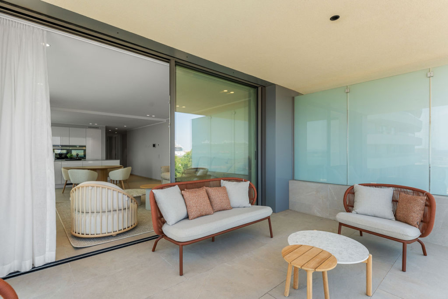 Exklusive Neubauappartements in Palmas Hafennähe ab 2.100.000 € - Überdachte Terrasse (15525)