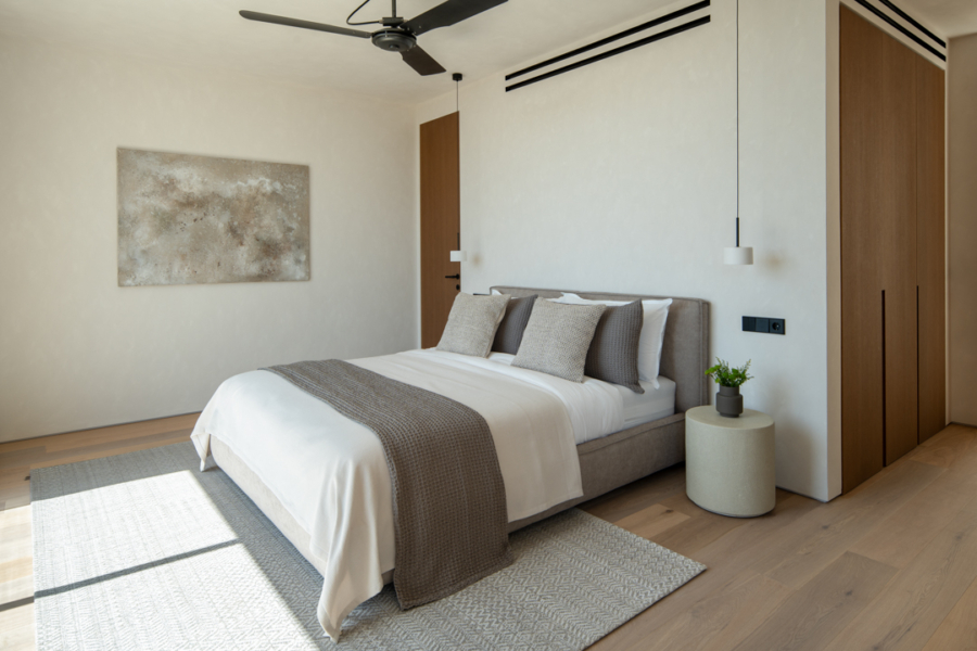 Neubauvilla im mediterranen Stil mit Meerblick - Schlafzimmer 3 (13032)