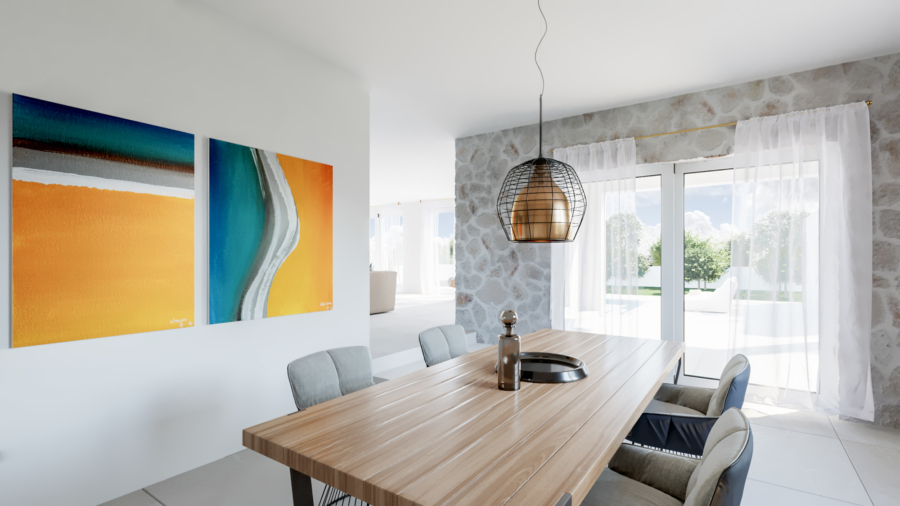 Freistehende Villa mit Pool in Andratx - Essbereich (5029)