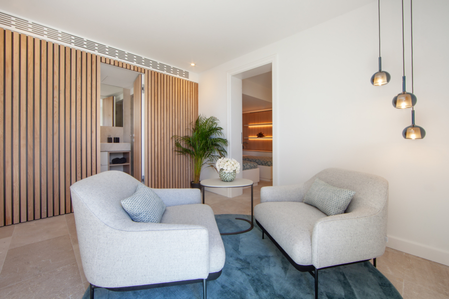 Stilvoll kernsaniertes Reihenhaus mit traumhaftem Hafenblick - Lounge (6656)