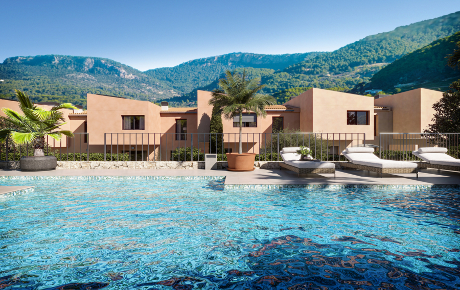Mediterrane Neubau – Reihenhäuser idyllisch gelegen - Gemeinschaftspool (4834)
